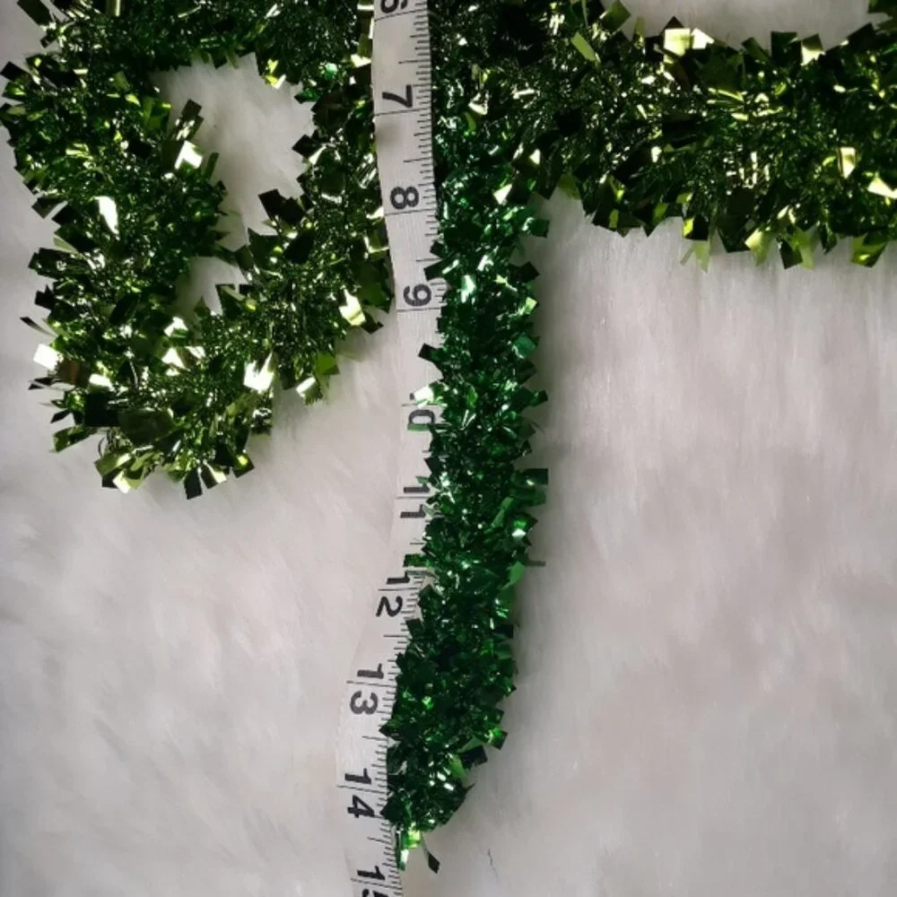 St. Patrick's Day green sparkling shamrock 12 x 14 inches wall hanging